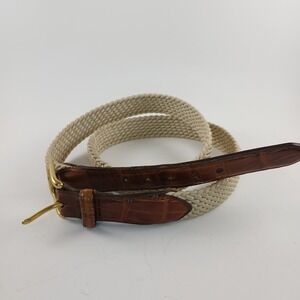 Cutter &‎ Buck Tan Beige Woven Stretch Knit Belt 33502 Size: 40